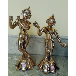 Radha Krishna 14" Brass